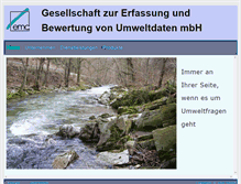 Tablet Screenshot of emc-gmbh.de